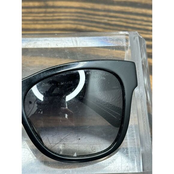 Chanel 5380-A C501/S8 Polished Black Frame w/Gray Lens Full Rim Sunglasses - Picture 8 of 9